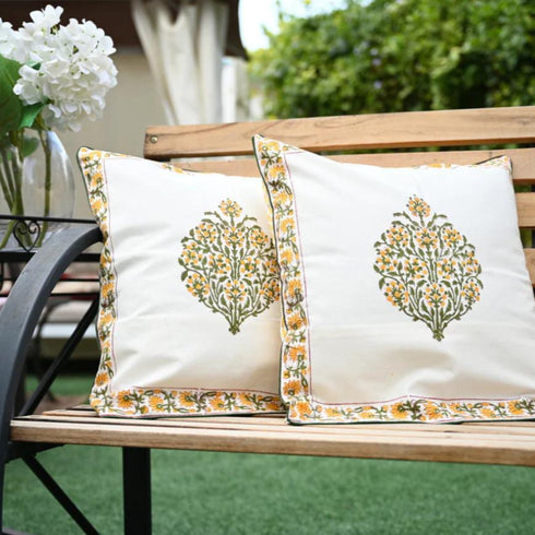 Designer Buta Print Cotton Cushion Cover (CU12)